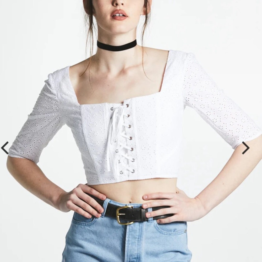 L’Ecoles des Femmes Bardot Top Corset Bustier Coquette